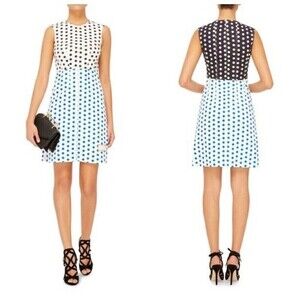 J.W. Anderson Polka Dot Denim Dress Women’s Size 4 Multicolor‎ A-Line Shift